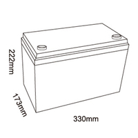 Mhb 6-Evf-100L grosir penyimpanan energi 12V 100ah baterai motif timbal karbon untuk mobil wisata