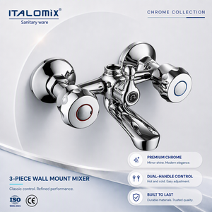 ITALOMIX New Zink Doppel griff Wasserhahn Badezimmer heiß und kalt 2 Griffe Wasserhahn - Product Image 1