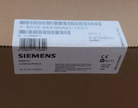 Siemens 6AV6 screen PLC5.7 inci layar sentuh, 277 TP HMI 007 asli