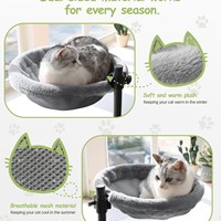 2025 nouveaux meubles pour animaux de compagnie robuste chat bureau lit hamac avec tapis en peluche doux lavable pour chats d'intérieur