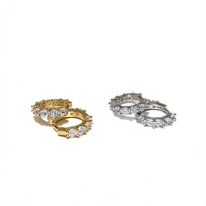 Anillos de Diamantes Ovalados de 13 mm en Oro, Clásicos para Mujer, Uso Diario, Oro Sólido de 18K, Color G Natural, Joyería Fina - Product Image 1