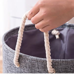 Cesto per <span class=keywords><strong>biancheria</strong></span> in cotone pieghevole di alta qualità per giocattoli per bambini e vestiti sporchi <span class=keywords><strong>Design</strong></span> elegante cesto della <span class=keywords><strong>biancheria</strong></span> - Product Image 3