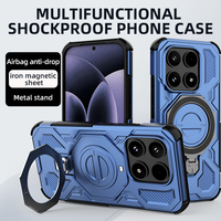 Coques de téléphone de luxe résistantes aux chocs en TPU+PC, design haut de gamme, avec anneau de charge magnétique sans fil, logo personnalisé