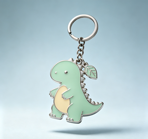 Llavero de Metal Personalizado con Diseño de Dinosaurio, Llavero de Aleación de Zinc Esmaltado, Ligero, Impermeable, Regalo, Recuerdo - Product Image 2