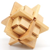 Petit puzzle en bois, casse-tête Kongming, test de QI, jouets éducatifs pour adolescents et adultes, jouets promotionnels