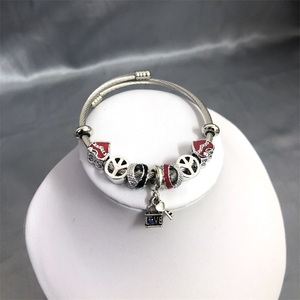 الجملة مصمم Diy زوجين سوار كريستال فراشة سحر الفولاذ مجوهرات سوار من الفولاذ للنساء - Product Image 5