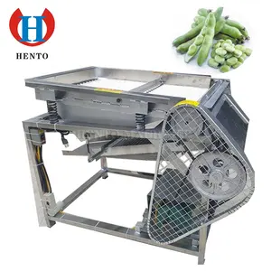 Yüksek verimli elektrikli yeşil soya fasulyesi soyucu soyma makinesi/yeşil fasulye ayıklayıcı/yeşil soya fasulyesi soyma makinesi