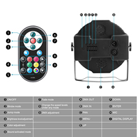 Projecteur PAR RGB 36 LED avec télécommande pour éclairage de scène, idéal pour fêtes, discothèques, DJ et KTV