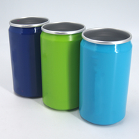Gobelet à bière en aluminium classique de 350 ml, coloré, jetable, recyclable, avec logo personnalisé, pour boissons froides et fêtes