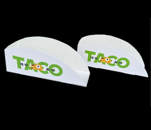 Boîte de papier alimentaire mexicaine jetable de restaurant de logo personnalisé boîte de conteneur d'emballage de taco plateau à emporter - Product Image 4