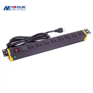 מכירה חדשה 19 "1u pdu כוח הפצת רצועת עומס מעבר עומס מתג הגנת פרץ הגנה שקע pdu - Product Image 1
