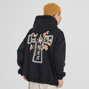 Killwinner Áo Khoác Có Mũ Mùa Xuân Nam Trơn Không Dây Họa Tiết Chữ Thập Phong Cách Đường Phố Chất Lượng Cao In Đơn Giản Dropshipping - Product Image 3