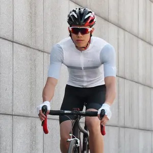 Mcycle ขายส่งชุดกีฬาฤดูร้อนขี่จักรยานเสื้อผ้าที่กําหนดเอง Pro ทีมเสื้อจักรยานแขนสั้นผู้ชาย Aero เสื้อขี่จักรยาน