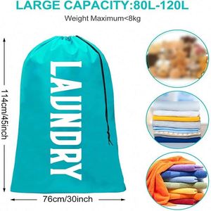 Hot Sale Wholesale Multi-size Tear Resistance <b>extra</b> <b>Large</b> Strong Nylon Heavy Duty Laundry Bag with Drawstring - Product Image 3