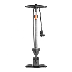 ZOYOSPORTS Pompe de sol pour vélo de route en alliage d'aluminium ZY-AP11 avec valves Schrader/Presta jauge à cadran barométrique 230psi pression maximale - Product Image 1