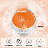 Feuille de patch pour les yeux à base de plantes OEM personnalisé Peptide Collagène Sans Paraben Hydratant Éclaircissant Acide Hyaluronique Orange Douce Gels en vrac
