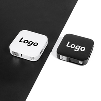 Câble de charge USB rétractable 4-en-1 PD60W à charge rapide avec support de téléphone intégré, logo personnalisé, cadeau d'entreprise en gros, cadeau technologique