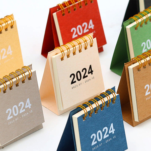 Promotional Custom Mini Spiral Monthly Daily Business Advertising Office Desk Calendar Printed