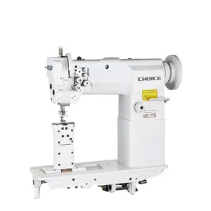 GC26528 Most affordable Double needle heavy duty roller post bed leather shoe bag industrial sewing machine price