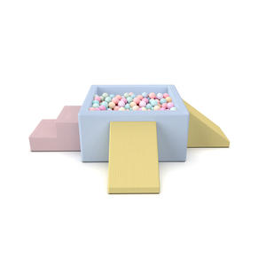 Set Permainan Busa Ukuran Besar untuk Anak, Kolam Bola Indoor 6pcs, Struktur Panjat Lembut untuk Balita, Mainan Lantai Spons Kepadatan Tinggi Berbahan Corduroy - Product Image 2