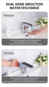HLK 2 in 1 Led Digital Display TouchLess Bathroom <strong>Faucets</strong> Factory <strong>Supplier</strong> <strong>Basin</strong> <strong>Sensor</strong> Smart <strong>Faucet</strong> <strong>Automatic</strong> <strong>Faucets</strong> - Product Image 3