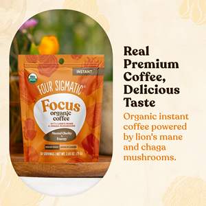 Café de Champiñones Orgánico Four Sigmatic en Polvo <span class=keywords><strong>Instant</strong></span>áneo con Melena de León, Chaga y Rhodiola para Energía y Soporte Inmunológico - Product Image 2