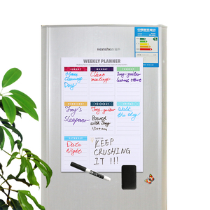 Semanal seco borrar calendario junta de mancha resistente tecnología magnética pizarra planificador <span class=keywords><strong>para</strong></span> <span class=keywords><strong>refrigerador</strong></span> - Product Image 3