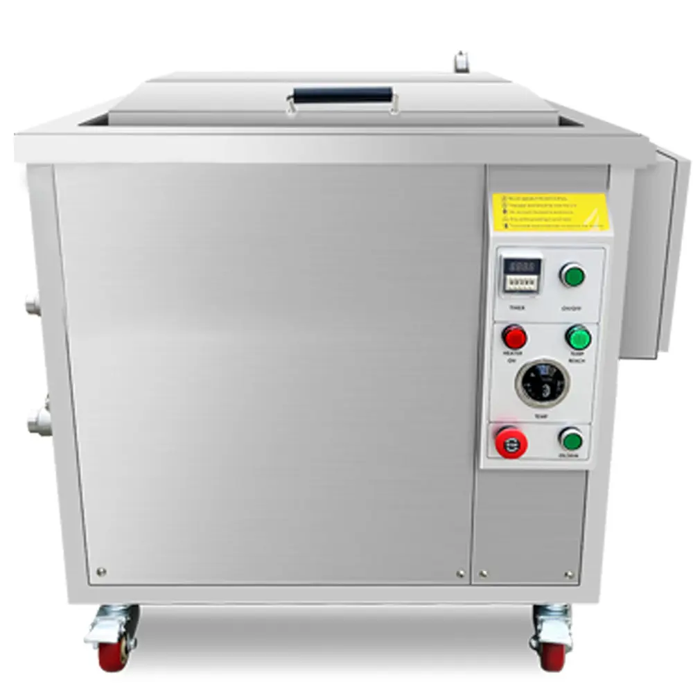Limpiador ultrasónico de 135L con sistema de filtro de aceite, máquina de limpieza ultrasónica filtrable para motor DPF, piezas de automóviles, industria de Hardware