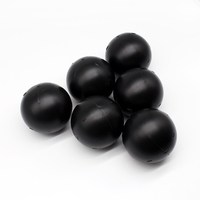 Boule de contrôle d'égouttement d'eau en plastique HDPE noir creux personnalisée de 100 mm (4 pouces), stabilisée aux UV, en polyéthylène haute densité