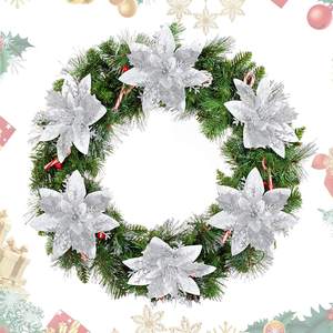 Metal Wreath Frame Ring Round DIY Macrame <strong>Floral</strong> Crafts <strong>Wire</strong> Wreath Form Christmas Decoration Door Craft (White, 12 Inch) - Product Image 5