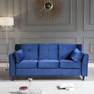 Moderno de lujo de terciopelo 1 + 1 + <span class=keywords><strong>2</strong></span> + <span class=keywords><strong>3</strong></span> plazas sala de estar sofá <span class=keywords><strong>conjunto</strong></span> mejor precio muebles para Hotel Hall distribución - Product Image 2