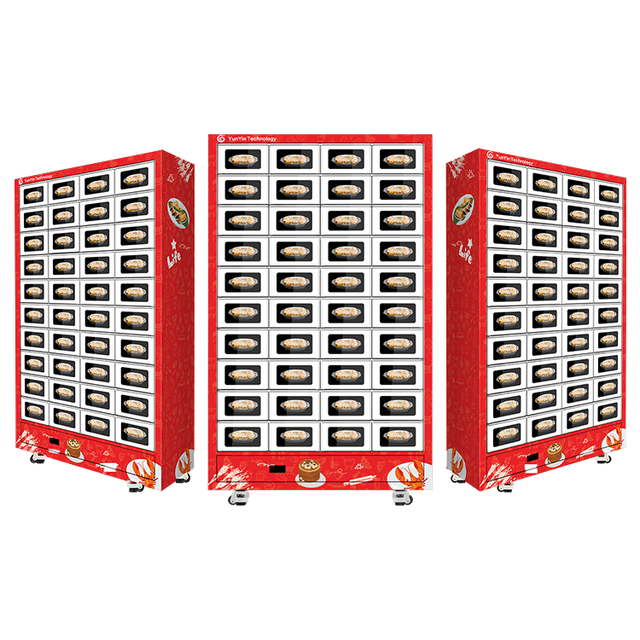 32 Doors Smart Box Lunch Heating Vending Machines, Intelligent Food Heating Vending Machine