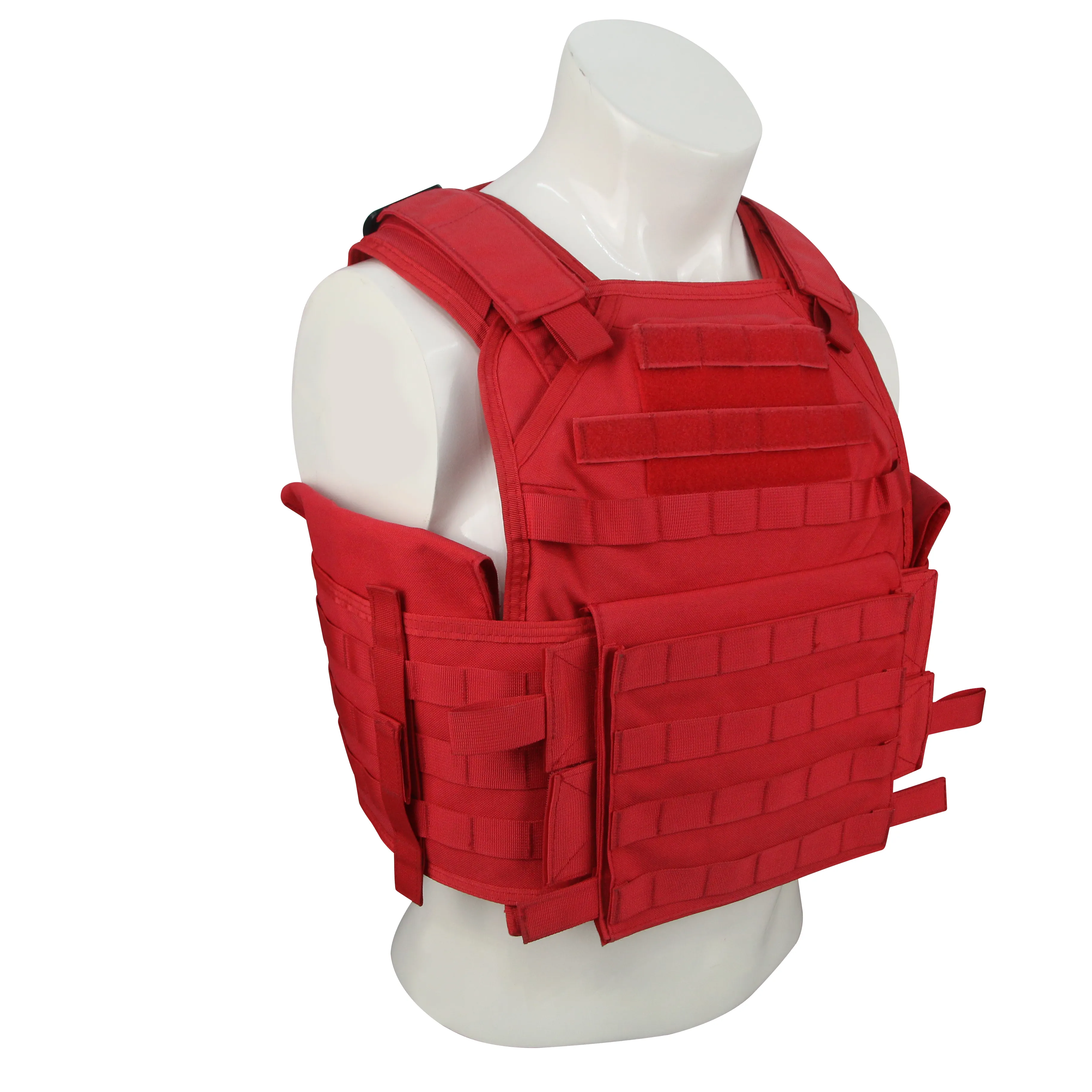 Hoge Kwaliteit Rode Kleur Resistente Vest Mes Proof Vest Anti Steek Vest Plaat Drager Tactische