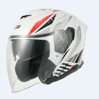 Vente directe d'usine OEM MON casque de moto ouvert en ABS avec fermeture à dégagement rapide approuvé ECE pour la protection du corps