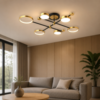 Lustre suspendu nordique en fer et acrylique, design minimaliste moderne et créatif, lampes de plafond LED pour salon, chambre à coucher, bureau, salle à manger
