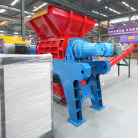 Déchiqueteuse de déchets plastiques, palettes, fûts, pare-chocs, filtres à huile pour ligne de recyclage