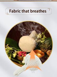 Individuelles Logo Spa Verwendung natürlicher Bestandteil thailändische Krautkompressions-Massagebälle Gesundheit thailändische Krautmassage-Balle - Product Image 2