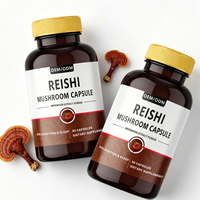 Capsules de champignons Reishi rouges de haute qualité, extrait pur à 100 %, cueillies à la main pour le sommeil, la tranquillité, la santé immunitaire et le bien-être quotidien