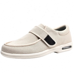 Mocasines Textiles Ligeros con Cierre de Velcro, Parte Superior de Malla Transpirable, Soporte para el Arco del Pie, Antideslizantes, Zapatos Sin Cordones para Hombre, para Todas las Temporadas - Product Image 5