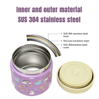 Thermos isotherme à double paroi en acier inoxydable 304 sans BPA, best-seller, à large ouverture, facile à remplir, pour soupes chaudes