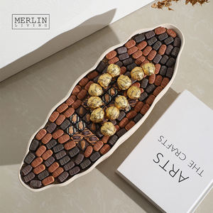 Merlin Living, plato de cerámica Beige moderno, de nubes para Hotel diseño decorativo, restaurante, para el hogar Decoración de mesa, plato de fruta - Product Image 5