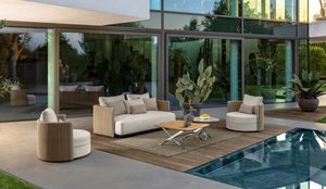 Canapé de jardin moderne haut de gamme en aluminium, <span class=keywords><strong>prix</strong></span> d'usine, ensemble de canapés d'extérieur pour terrasse, hôtel, villa et cour - Product Image 4