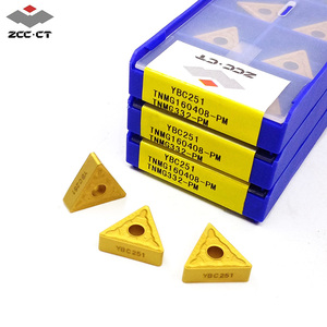 ZCC-CT CNC Lathe chuyển công cụ tnmg loạt Carbide chèn cho các bộ phận thép chế biến mô hình tnmg160408/220408-pm ybc251 OEM - Product Image 1