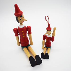 En bois Long Nez <span class=keywords><strong>Pinocchio</strong></span> Réfrigérateur Aimant Décoration De La Maison Marionnette Poupées 5CM - Product Image 4