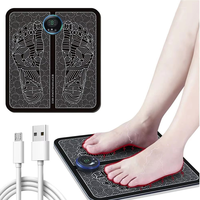 Appareil électrique de tapis de masseur de pieds USB à usage domestique portable avec EMS pour la conception pliable de circulation des bras et des pieds
