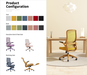 Chaise de bureau de direction LN18, fabricant de sièges de bureau, salle de réunion, dossier en forme de flèche, chaise de bureau de direction, chaise de patron, chaise de personnel avec accoudoirs rabattables - Product Image 2