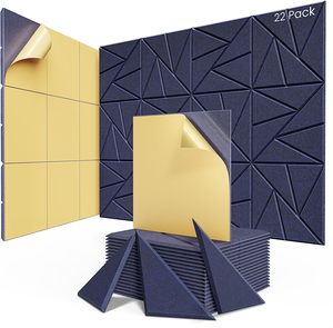 Nouveau panneau insonorisant carré en polyester 100% fibre insonorisante décorative et fonctionnelle améliore la qualité du son - Product Image 1