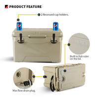 Glacière isotherme personnalisée de 50 litres pour le stockage de nourriture, idéale pour les activités de plein air, la plage, la pêche et la chasse