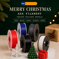 Filament d'imprimante 3D ASA multicolore 1,75 mm 1 kg, idéal pour l'impression de flocons de neige et de boules de Noël