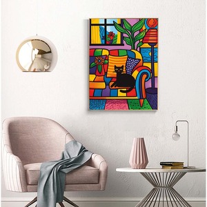 Bức tranh trừu tượng 30x40cm/11,8x15,7 inch bức tranh kim cương tự làm vòng kim cương 5D khảm nghệ thuật treo bức tranh trang trí tường - Product Image 2